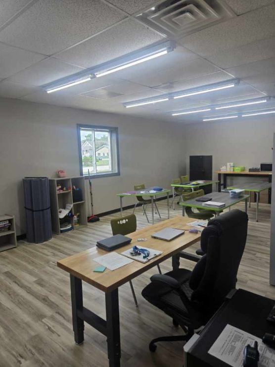School office and workroom cleaned by AICS in Champaign County, IL
